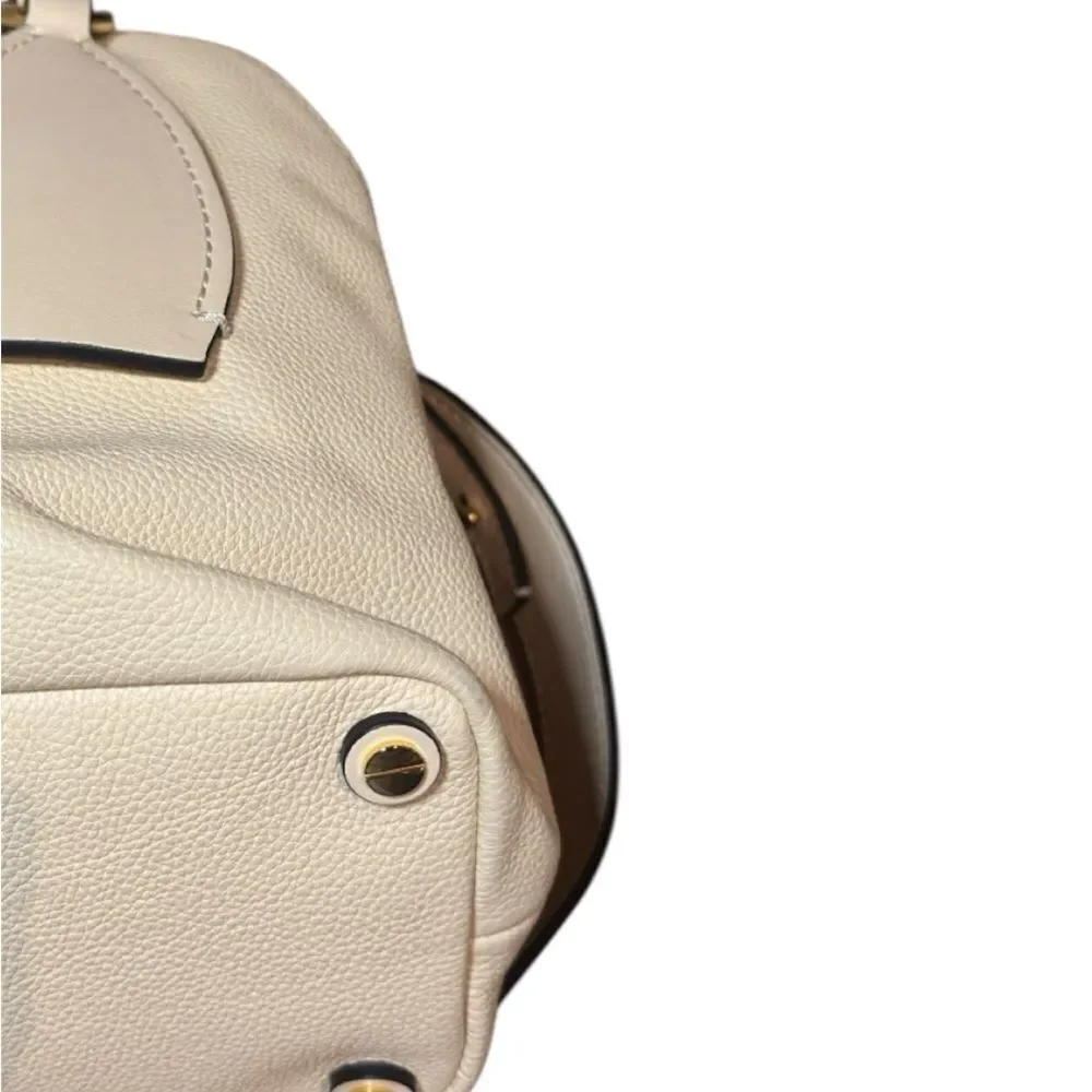 CHLOE.Sweet Beige Daria 3way Braided Top Handle Handbag Bowler Shoulder Bag Ex++